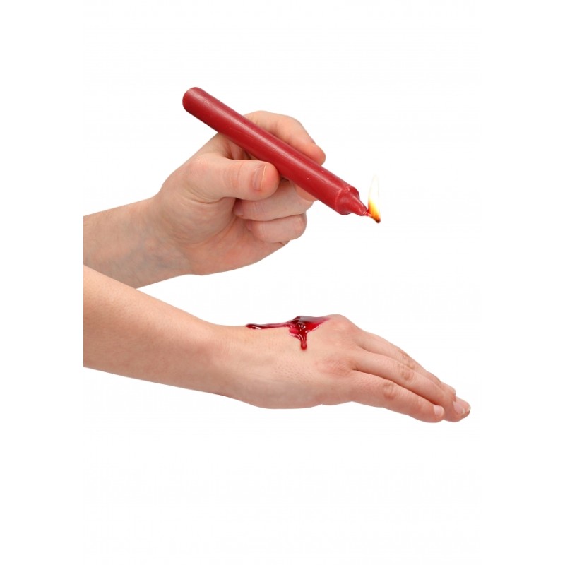 Teasing Wax Candles Large | Parafin | 4-pack | Red