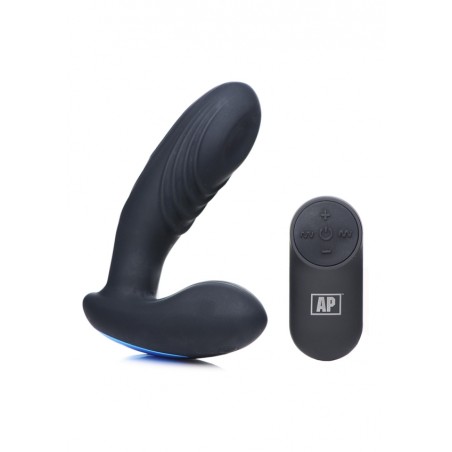 7x P-Thump Tapping Prostate Vibe with Remote Control | Black