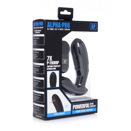 7x P-Thump Tapping Prostate Vibe with Remote Control | Black