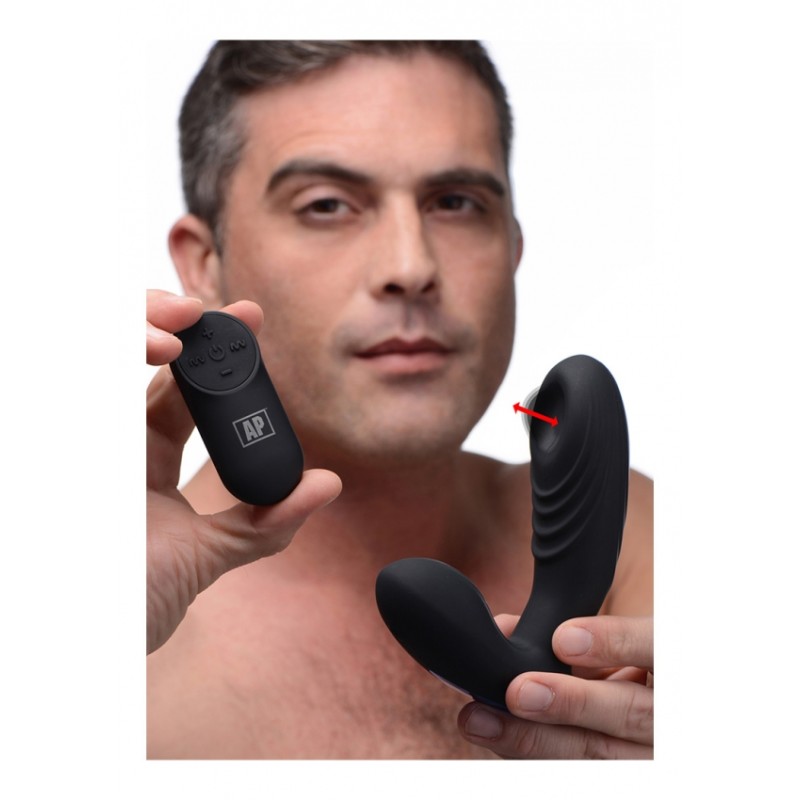 7x P-Thump Tapping Prostate Vibe with Remote Control | Black