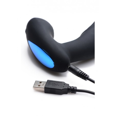 7x P-Thump Tapping Prostate Vibe with Remote Control | Black