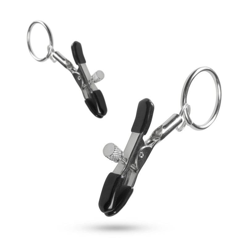 Easy Toys | Μεταλλικά Nipple Clamps με Δαχτυλίδι