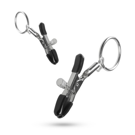 Easy Toys | Μεταλλικά Nipple Clamps με Δαχτυλίδι