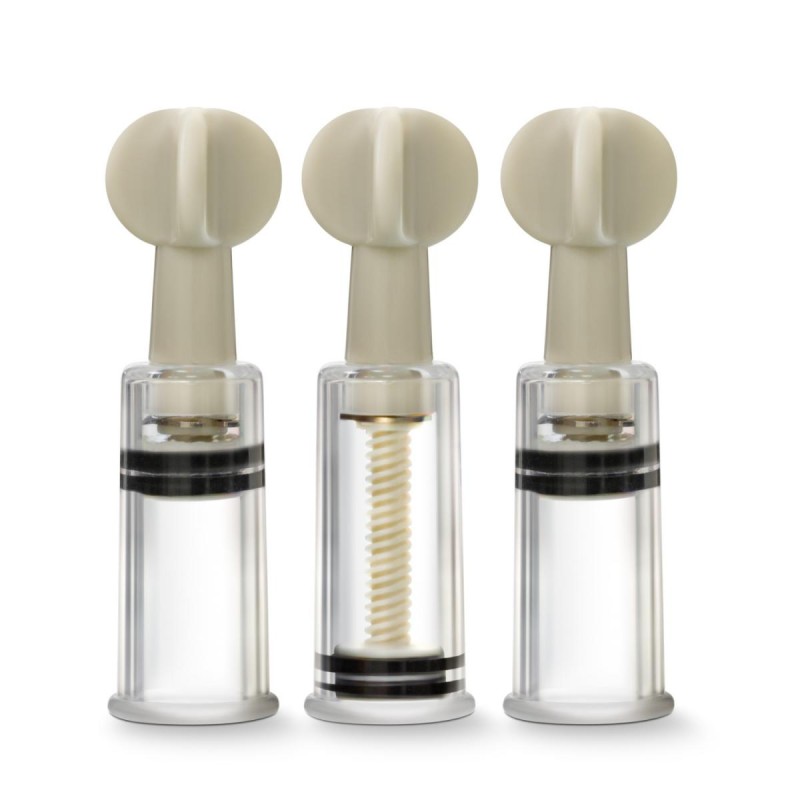 Temptasia | Clit And Nipple Twist Suckers - Set of 3 - Clear