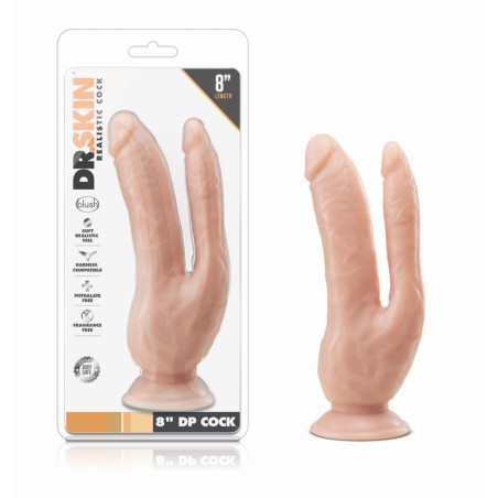 Dr. Skin - Double Dildo 21,6cm - Vanilla