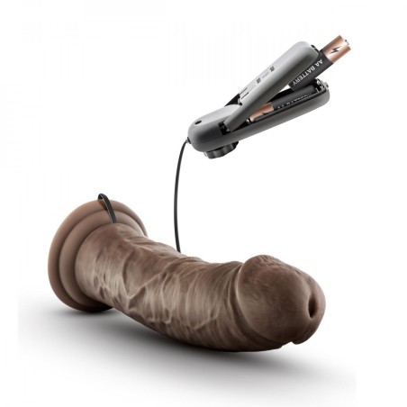 Dr. Skin - Dr. Joe Vibrator With Suction Cup 20cm - Chocolate