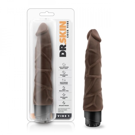 Dr. Skin - Cock Vibe no1 Vibrating Dildo - Chocolate