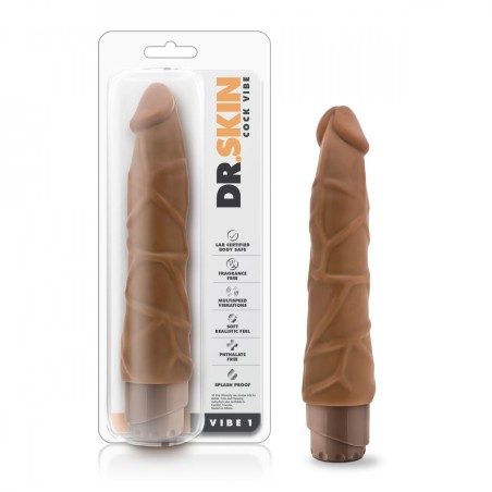 Dr. Skin - Cock Vibe no1 Vibrating Dildo - Mocha