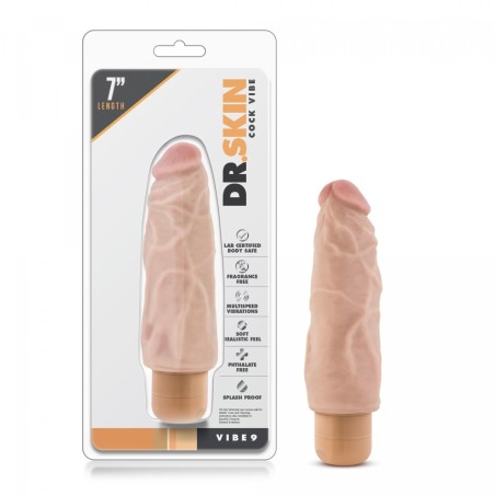 Dr. Skin | Cock Vibe no9 - 16cm | Vibrator | Beige