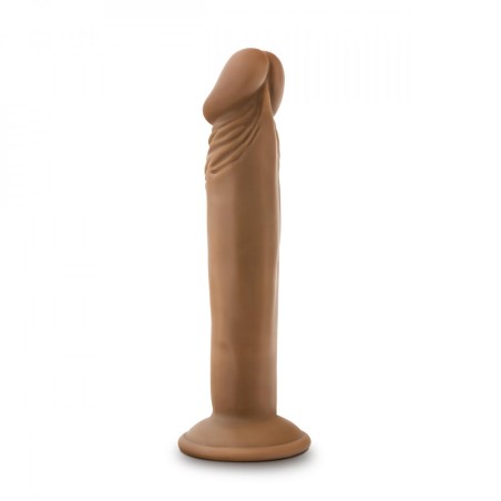 Dr. Skin | Dr. Small Dildo With Suction Cup - 15,5cm | Mocha