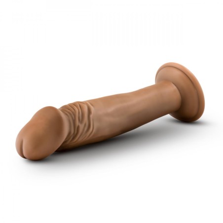 Dr. Skin | Dr. Small Dildo With Suction Cup - 15,5cm | Mocha