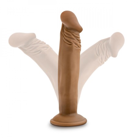 Dr. Skin | Dr. Small Dildo With Suction Cup - 15,5cm | Mocha