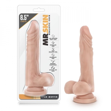 Dr. Skin | Realistic Dildo With Suction Cup 21cm | Beige