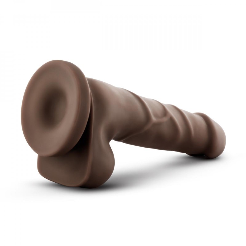 Dr. Skin - Realistic Dildo With Suction Cup 19,3cm - Chocolate
