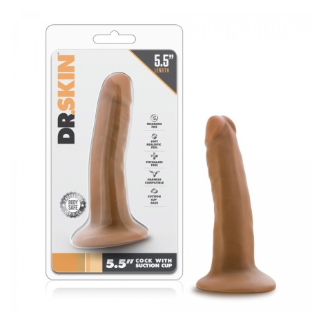 Dr. Skin | Realistic Dildo With Suction Cup - 13,75cm | Mocha