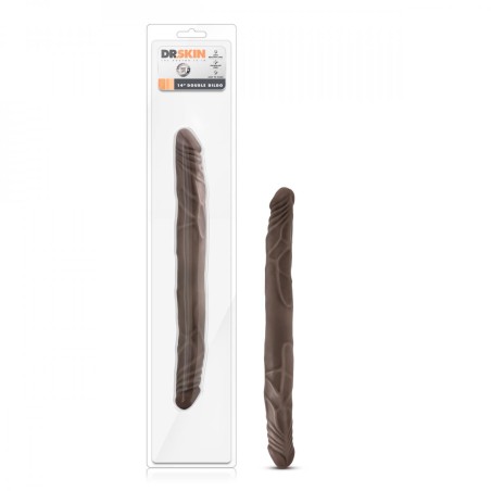 Dr. Skin | Realistic Double Dildo - 35cm - Chocolate