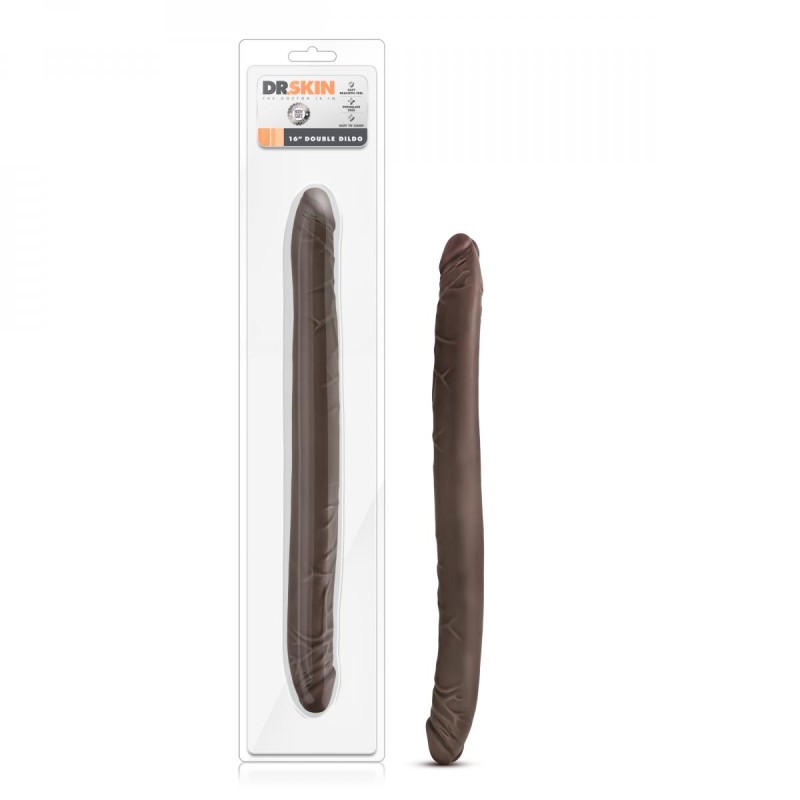 Dr. Skin | Realistic Double Dildo - 40cm - Chocolate