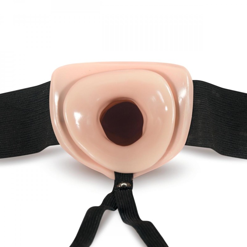 Dr. Skin | Hollow Strap On Dildo 17,5cm | Beige
