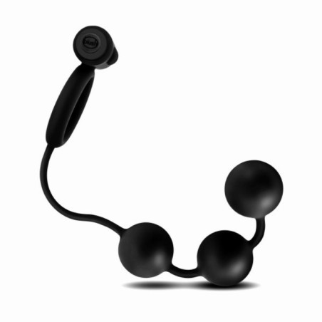 Anal Adventures Platinum | Anal Beads with Vibrating Cockring