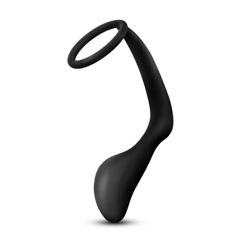 Anal Adventures Platinum | Cock Ring Anal Plug