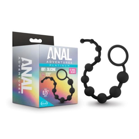 Anal Adventures Platinum | Silicone Anal Beads