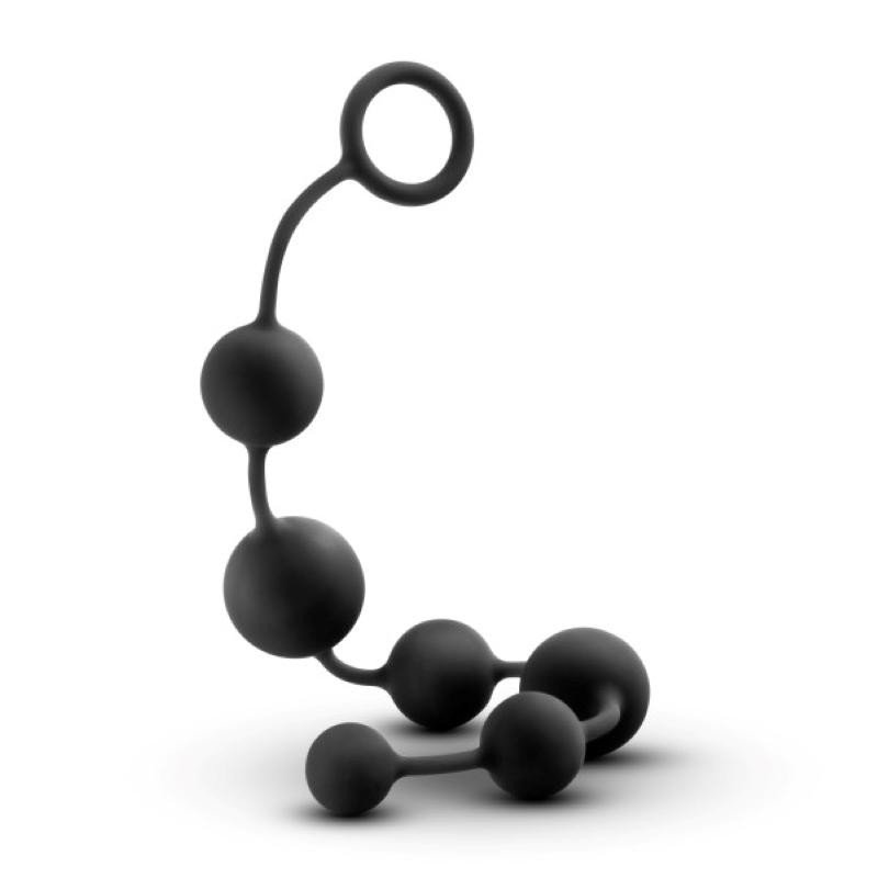 Anal Adventures Platinum | Silicone Anal Beads | Large