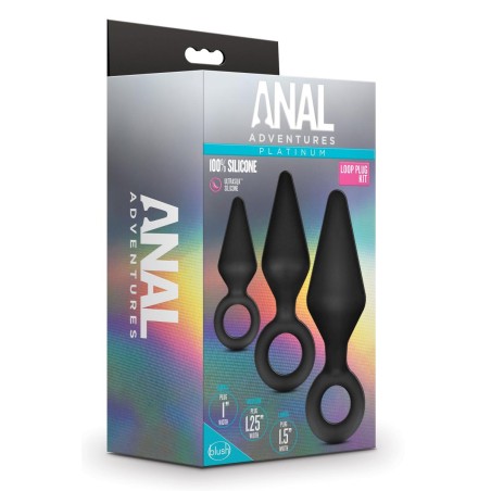 Anal Adventures Platinum | Silicone Anal Plug Set