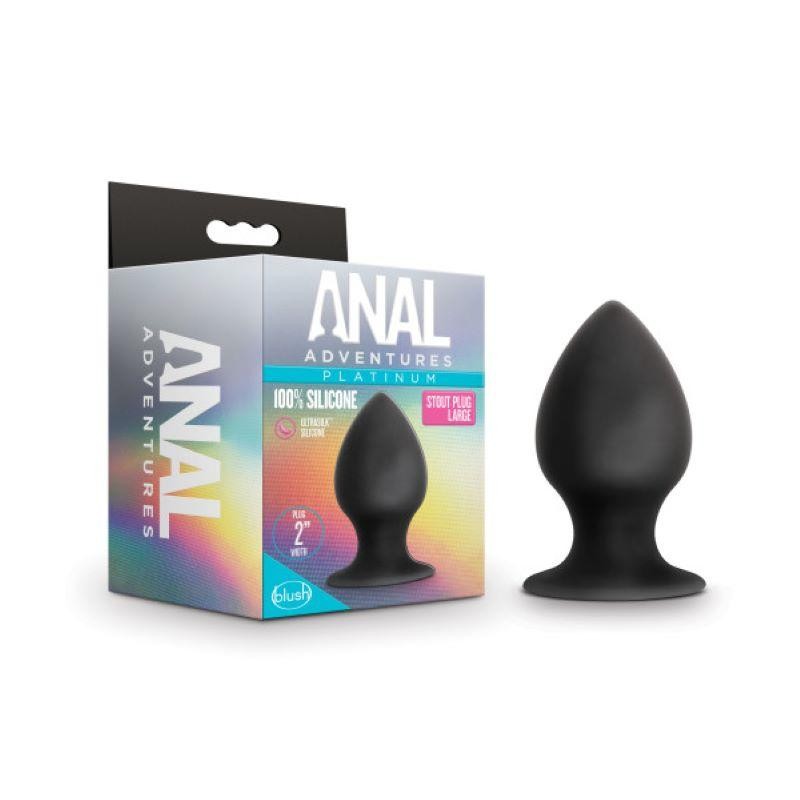 Anal Adventures Platinum | Silicone Stout Plug | Large