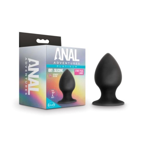 Anal Adventures Platinum | Silicone Stout Plug | Large