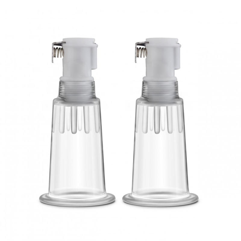 Temptasia | Nipple Pumping Cylinders | Set of 2 - 1,9cm | Clear