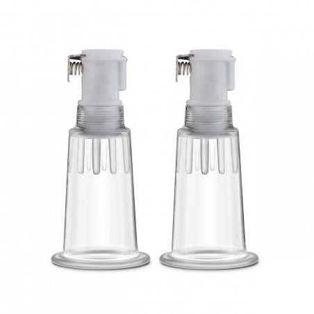 Temptasia | Nipple Pumping Cylinders | Set of 2 - 1,9cm | Clear