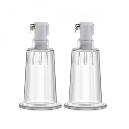 Temptasia | Nipple Pumping Cylinders - Set of 2 - 2,5cm | Clear