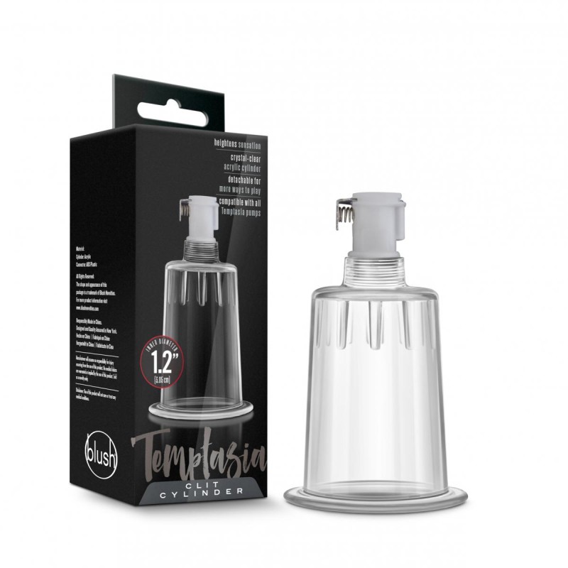 Temptasia | Clit Cylinder - 3cm Diameter | Clear