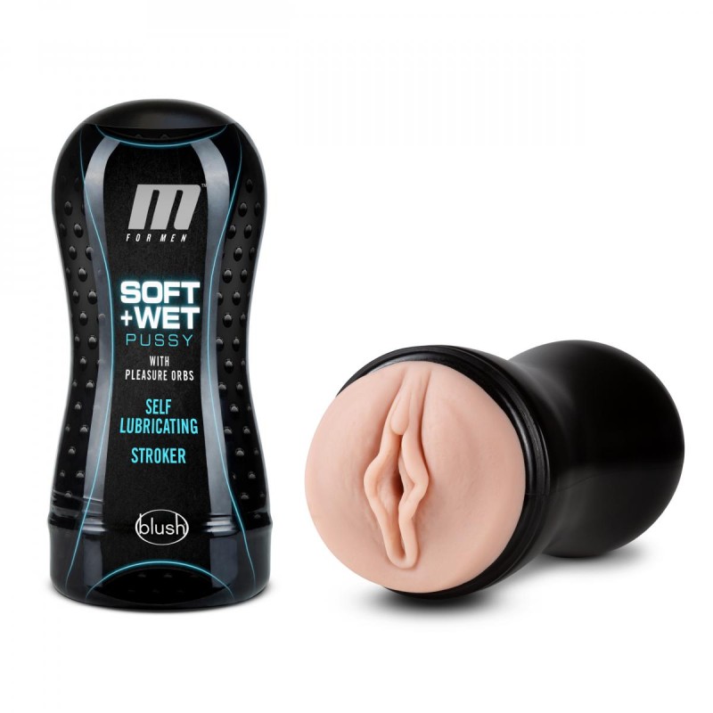M for Men | Soft and Wet - Pussy with Pleasure Orbs | Self Lubri