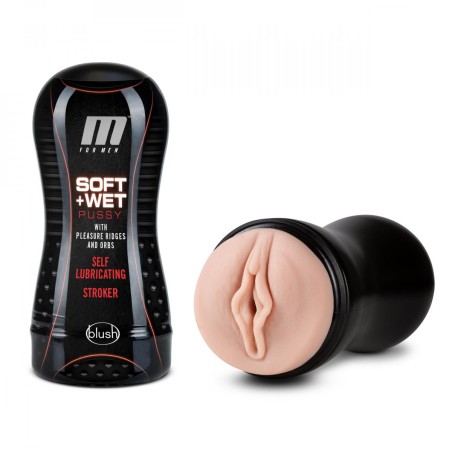 M for Men | Soft and Wet - Pussy with Pleasure Orbs | Self Lubri