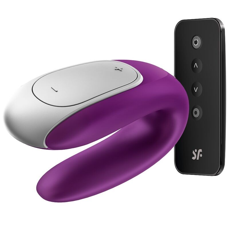 SATISFYER | DOUBLE FUN PARTNER VIBRATOR | PURPLE