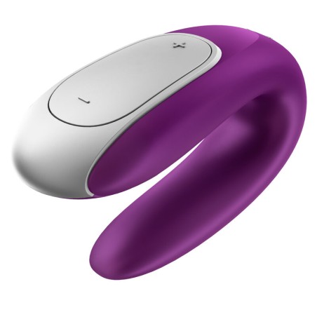 SATISFYER | DOUBLE FUN PARTNER VIBRATOR | PURPLE