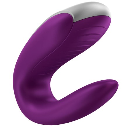 SATISFYER | DOUBLE FUN PARTNER VIBRATOR | PURPLE