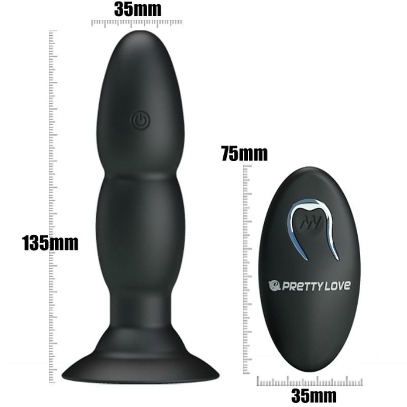 PRETTY LOVE | Anal Plug With Vibration And Rotation Functions
