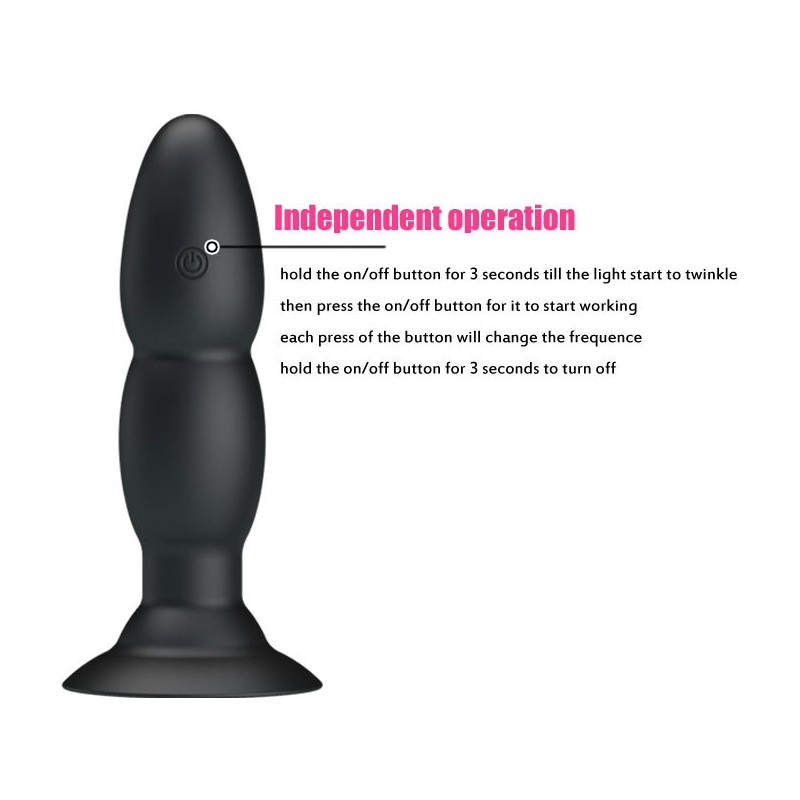 PRETTY LOVE | Anal Plug With Vibration And Rotation Functions