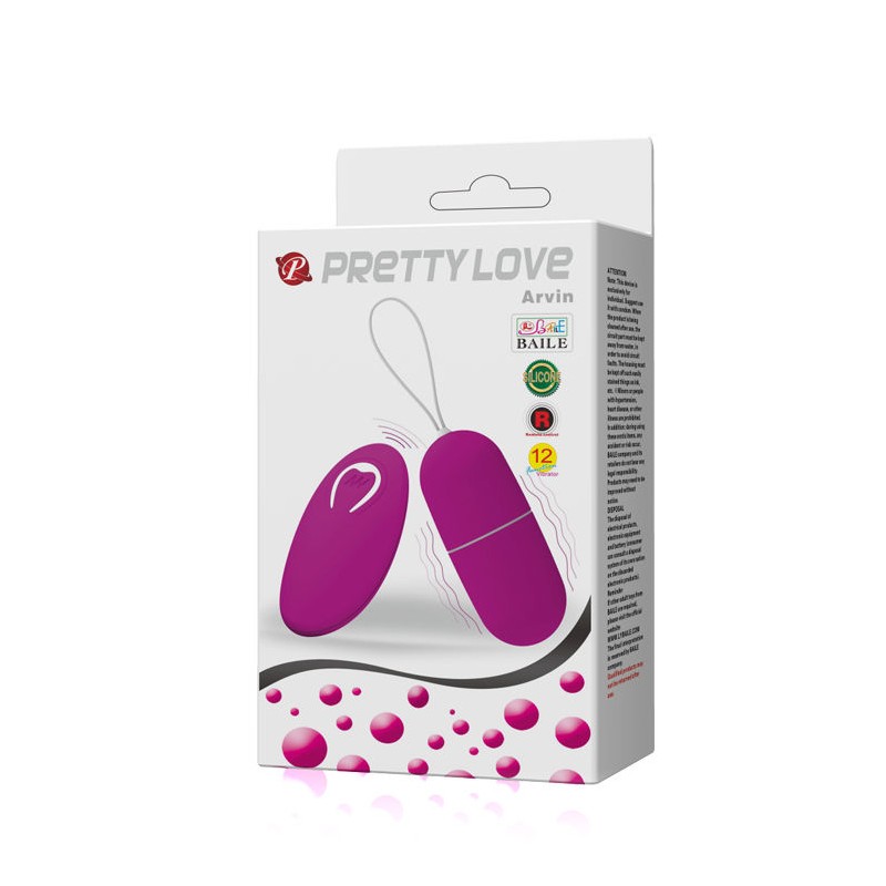 PRETTY LOVE | Vibrating Egg Arvin Remote Control 12 Vibrations