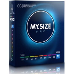 MY SIZE PRO | CONDOMS 72 MM | 3 UNITS