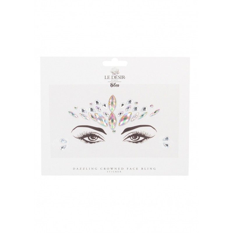 Διακοσμητικά Αυτοκόλλητα Σώματος | Dazzling Crowned Face Bling