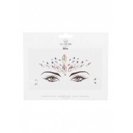 Διακοσμητικά Αυτοκόλλητα Σώματος | Dazzling Crowned Face Bling