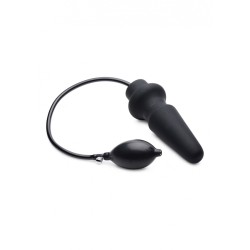 XR Brands | Ass-Pand Large Inflatable Silicone Anal Plug | Black