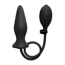 Inflatable Silicone Plug - Black