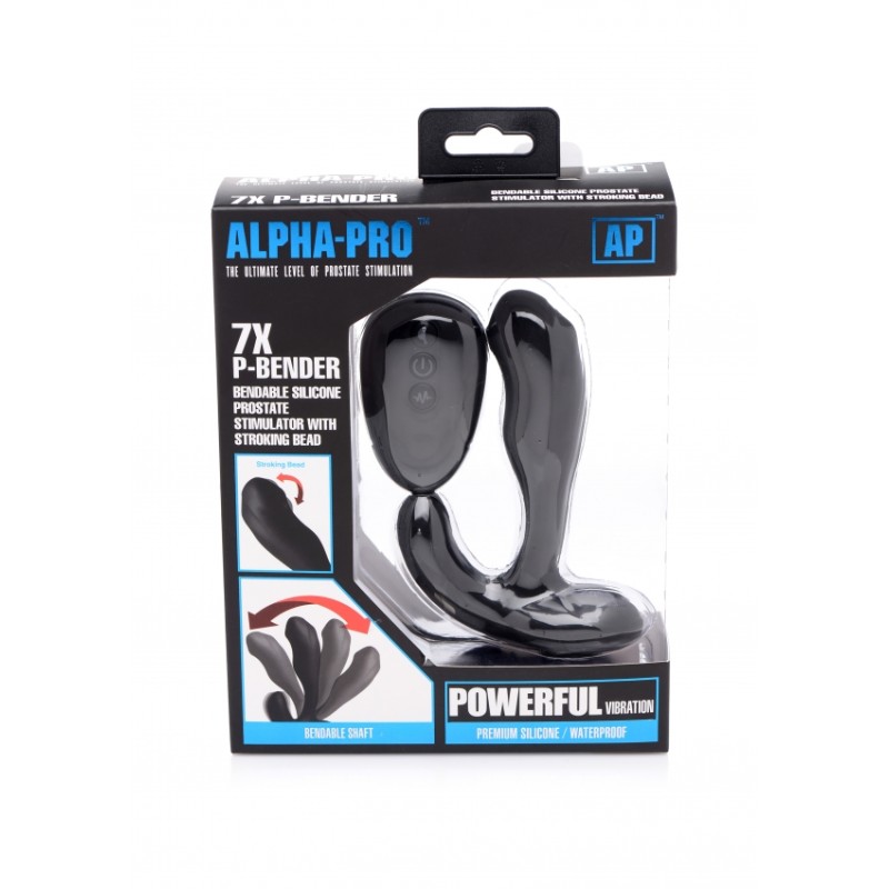 7X P-BENDER Bendable Prostate Stimulator with Stroking Bead 