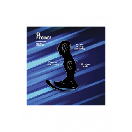 XR BRANDS | 6X P-POUNCE Double Tapping Prostate Stim | Black