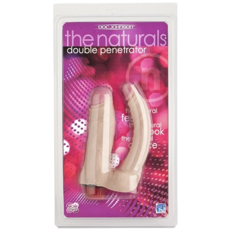 The Naturals: Vibro Double Penetrator - White