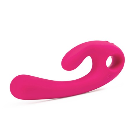 Flex Bi | Bendable Dual Stimulation Vibrator | Red Violet